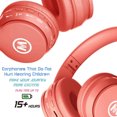thumbnail image 2 of Auriculares Mokata inalámbricos/cableados para niños con volumen limitado 94-110dB, plegables, Bluetooth, protección contra ruido, con micrófono AUX 3.5mm para niños, celular, TV, juegos, viajes y esc, 2 of 3