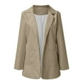 thumbnail image 4 of Veste de Travail pour Femmes, Tunique à Simple Boutonnage, Cardigan Confortable, Veste Extensible, Boutonnée, Élégante, Couleur Unie, Blazer de Mode, 4 of 6