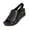 Black, variant on Womens Plus Size Wedge Sandals Thick Sole Platform Casual Spring Summer Comfortable Non Slip Pu Size Us 9.0 Brown