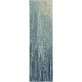 thumbnail image 2 of Nourison Passion Navy/Light Blue 1'10" x 6' Area Rug, Modern, Abstract, Bed Room, Living Room, Dining Room, Kitchen, , Easy Cleaning, Non Shedding (6' Runner), 2 of 7