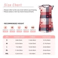 thumbnail image 3 of Balery Heart Plaid Camisón de princesa para niñas, pijama de algodón con mangas abullonadas, suave y bonito.-Small, 3 of 6