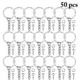thumbnail image 1 of 50PCS Split Ring Metal DIY Multi-purpose Jump Ring Loop Ring with Link Chain, 1 of 8