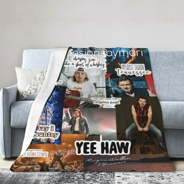 Morgan Wallen Blanket Super Soft Flannel Blanket Lightweight Blanket Sofa Blanket Bed Throws Blankets All Season Use 50*40