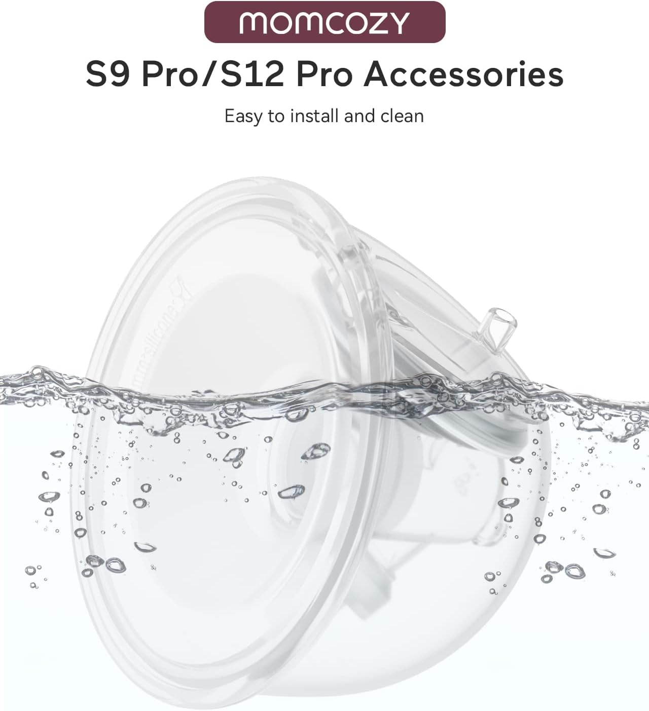 Momcozy S9 Pro-V & S12 Pro-V Replacement Collector Cup, 24mm Flange, 180ml, Single-Sealed, 1 Pack, Not for S9/S12