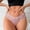 c01Pink, variant on Low Waisted Lace Thong for Women Cotton Underwear V String Briefs Tummy Control Cheeky Thongs Panties Blue M