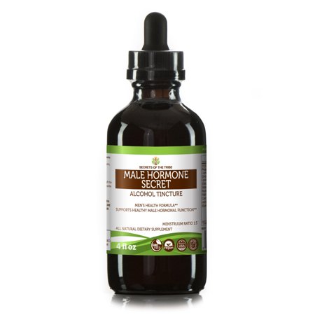 Eleuthero Alcohol - Male Hormone Secret Tincture Alcohol Extract, Organic (American Ginseng Root, Eleuthero Root Siberian Ginseng, Sarsaparilla Root, Saw Palmetto Berry, Cardamom Pods, Barrenwort)