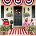 thumbnail image 4 of Scidweet Artificial Fake Flowers, 18 Bundles UV Resistant Faux Fake Silk Patriotic Flowers Plants for Outside Patio Garden Yard Porch 4th of July Home Decor, 4 of 7