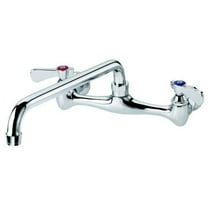 8" Wall Mount Kitchen Faucet with Swivel Spout 10" Spout