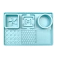 thumbnail image 2 of Slow Feeder Lick Mat for Dogs, 7.87 x 11.81 in Silicone Pet Feeding Tray , Multi-Texture Enrichment Plate for Cats, 2 of 5