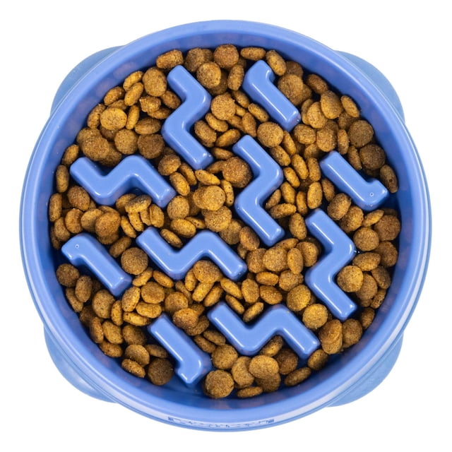 Plato Antideslizante Outward Hound Azul Medio para Perros