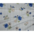 thumbnail image 4 of oneOone Polyester Lycra Blue Fabric Stripe|Leaves & Floral Artistic Sewing Fabric By The Yard Printed Diy Clothing Sewing Supplies 56 Inch Wide, 4 of 4