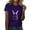 A07 Purple, variant on Funny Bunny Print T Shirt for Women Cute Grapic Easter Shirts Family Blouse Gifts Easter Tops Tee Black L