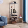 thumbnail image 4 of 5 Tier Adjustable Storage Shelf Metal Storage Rack Wire Shelving Unit Storage Shelves Metal 660Lbs Capacity 23.6" L x 14" W x 59.1" H for Pantry Closet Kitchen Laundry Silver, 4 of 16