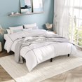 thumbnail image 5 of Einfach Queen Bed Frame, Heavy Duty Metal Platform Bed with Ample Under-bed Storage Space, No Box Spring Needed, Black, 5 of 12