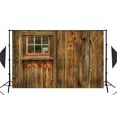 thumbnail image 2 of BSDHOME Polyester Classic chalet windows Theme Photography Background Wood Backdrop Props Wall 5x7ft, 2 of 5
