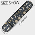thumbnail image 3 of Dailycode Double Sided Oven Mitt with Loop Heat Resistant Kitchen Long Potholders 7" x 35" Sleeping Sun and Moon, 3 of 6