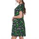 thumbnail image 2 of Easygdp Dinosaur and Bone para Vestido Transpirable de Mujer, Vestido Suelto de Manga Corta con Pliegues y Bolsillos para el Verano, 2 of 6