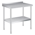 thumbnail image 2 of Kojooin Table de Traiteur en Acier Inoxydable, Table de Travail Commerciale 30 x 24 Po avec Tablette Réglable, 2 of 7