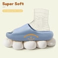 thumbnail image 3 of Kids Cloud Slides Slippers For Girls Boys,Pillow House Slippers Non-Slip Super Soft Quick Drying Shower Cushioned Slides Bathroom Thick Sole Sandals Indoor Outdoor Slippers, 3 of 7