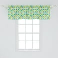 thumbnail image 2 of Ambesonne Teal Window Valance, Traditional Moroccan Cultural Pattern Trellis Quatrefoil Motif in Vibrant Colors Retro, Curtain Valance for Kitchen Bedroom Decor with Rod Pocket, 54" X 18", Multicolor, 2 of 3