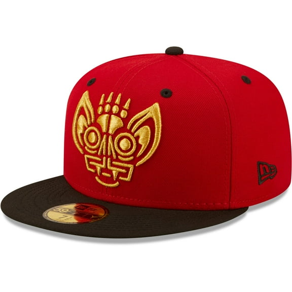 Men's New Era Red/Black Murci-lagos de Louisville Copa De La Diversion 59FIFTY Fitted Hat