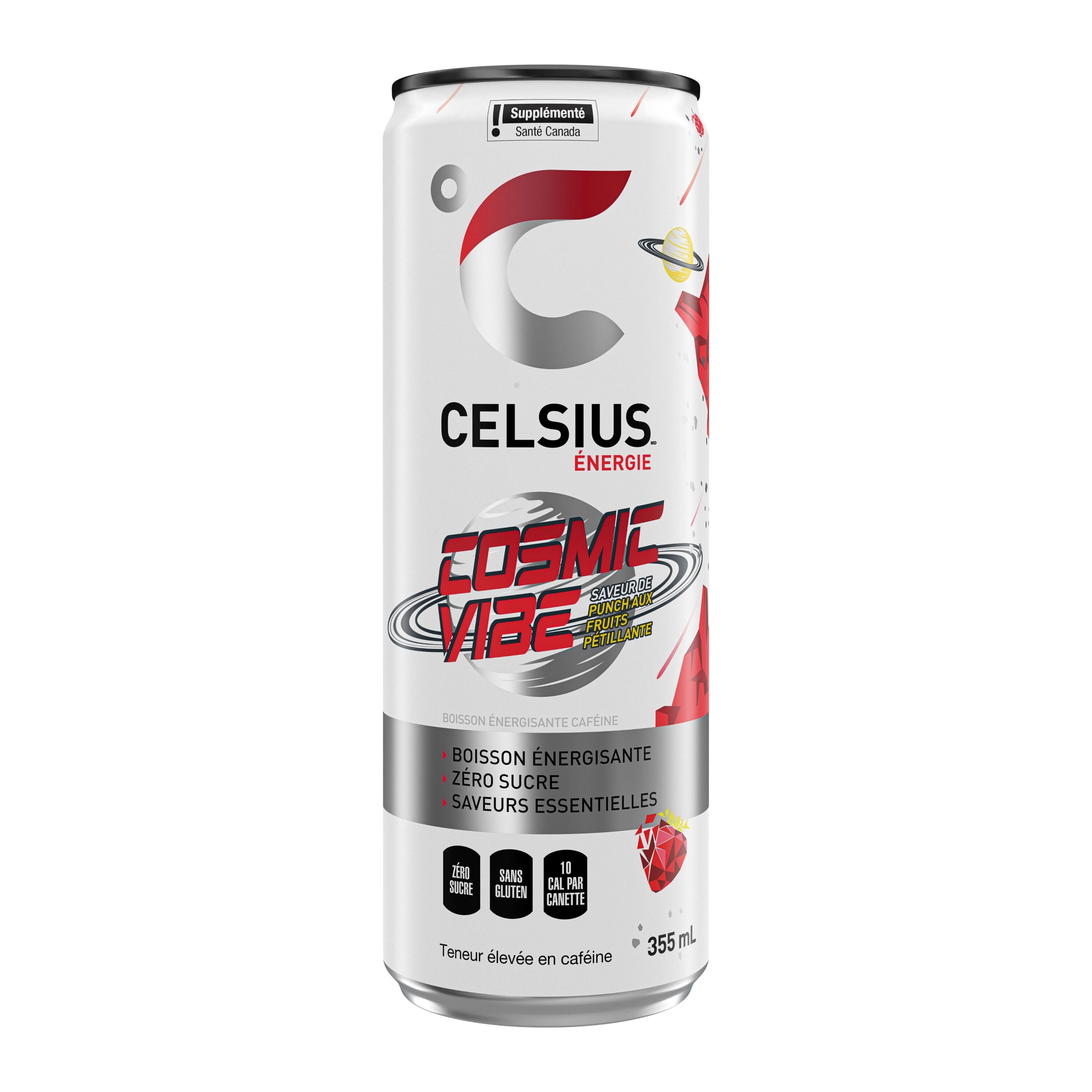 Celsius Cosmic Vibe Energy Drink 355mL, Can, Celsius Cosmic Vibe Energy Drink 355 mL, Can