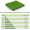 thumbnail image 6 of Interlocking Artificial Grass Tiles, 12x12 Inch Self-Draining Fake Grass Deck Flooring Mat Patio, Balcony, Backyard, Dog Potty Grass, Indoor Outdoor Landscape Garden Lawn, 6 of 9