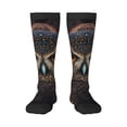 thumbnail image 1 of Fotbe Classical Style Brown Owl Calcetas Divertidas Estampadas para Hombre y Mujer, Calcetas de Algodón hasta la Rodilla para Caminar, Correr, Enfermería y Embarazo, 1 of 6