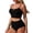 01#Black, variant on High Waisted Bikini Sets for Women - V Wire Two Piece Swimsuits Swim Suits 2026 Tummy Control Bathing Suit Blue S