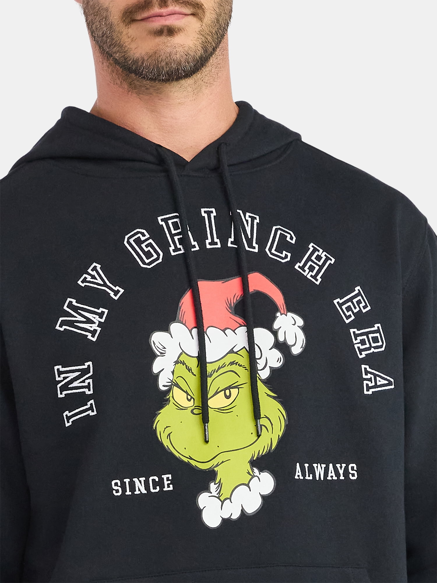 The Grinch Men's and Big Men's Era Graphic Hoodie, Sizes S-3XL