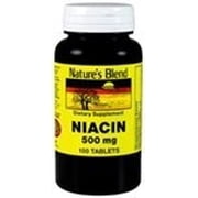Nature's Blend Niacin 500 mg 100 Tablets