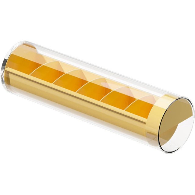 Divisor de cajón Organizador de Ropa Interior | Organizador Redondo de Almacenamiento de Calcetines | Almacenamiento de Calcetines cilíndricos, con 6 Compartimentos, Amarillo XianweiShao 1327533054720