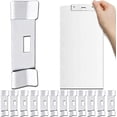 thumbnail image 1 of Queilt Vertical Blind Repair Vane Savers, Metal Vertical Blind Repair Tabs, Vertical Blind Repair Clips for Vertical Blinds Replacement Slats, White (12), 1 of 4