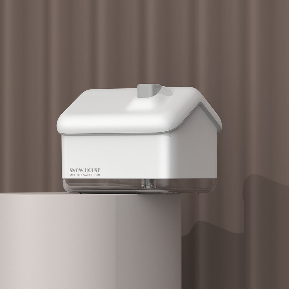 Mini Snow House USB Air Humidifier Nano Sprayer Mist Maker with Night Light #OS 