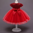 thumbnail image 7 of Gubotare Birthday Dress for Girls Little Toddler Girl Outfit Puffy Sleeve Heart Dress Cute Princess Dresses Spring Clothes (Red,Size 4-5 Years), 7 of 7
