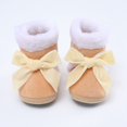 thumbnail image 3 of URMAGIC 0-18M Newborn Baby Girls Boots Winter Infant Soft Sole Anti-Slip Shoes Toddler Solid Bowknot Snow Warm Boots, 3 of 10