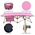 thumbnail image 3 of Lineslife Toddler Cots for Sleeping Foldable, Sturdy Portable Kids Girls Camping Cot Indoor Outdoor, Easy to Use, 53''x26'' Pink, 3 of 8