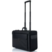 AlpineSwiss 19 Wheeled Briefcase Rolling Case Sales Sample Pilot Lawyer Attache
