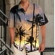 thumbnail image 2 of Short Sleeve Button Shirt Men'S Casual Short Sleeve Shirt Loose Shirt With Pocket M, 2 of 5