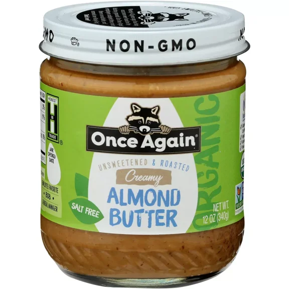 (Pack of 6), Once Again Organic Creamy Almond Butter, 12 oz