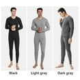 thumbnail image 2 of Cold Weather Ultra Soft Fleece Lined Winter Men's Thermal Underwear Set Thermal Underwear for Men Top & Bottom Set Men's Long Johns Set DARK GRAY 2XL, 2 of 8