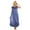 Blue, variant on Timegard Dresses for Women Sleepwear Ruffle Scoop Neck Sleeveless Loose Comfy Home Dress Pajamas