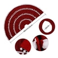 thumbnail image 4 of Cateissary de árbol de Navidad, esterilla de felpa circular de bola blanca ligera, delantal de suelo reutilizable resistente al desgaste, exquisita Kits de decoración para fiestas Cateissary HA070228-00, 4 of 6