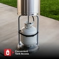 thumbnail image 5 of Nexgrill Sundara 92" Stainless Steel Outdoor Patio Heater, 48,000 BTUs, 2 Wheel Transport, Electronic Ignition, Easy Tank Access, Control Knob, Propane Heater for Porch, Garden, Backyard - 920-01001, 5 of 7