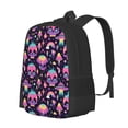 thumbnail image 1 of Balery cartoon Skull rainbow space Mochila para hombre y mujer - Tela Oxford 600D resistente - Gran capacidad, resistente al agua, ideal para la escuela, viajes y senderismo, 1 of 6