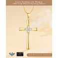 thumbnail image 4 of Collar Peeshow Cruz de Moissanita 1 ct en Oro con Caja LED para Regalo, 4 of 7