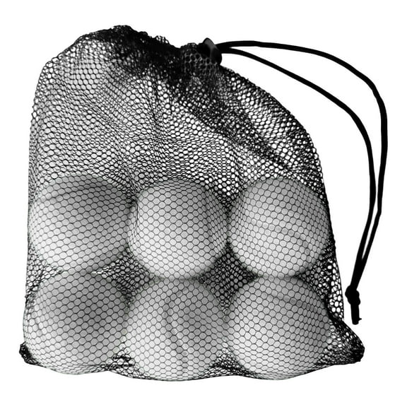 6 Pack Tennis Balls for Training and Practice High Elasticity Tennis Balls for Beginners and Dogs with Mesh Carry Bag for Pet Dog Fetch Training and Beginner Tennis Lessons