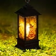 thumbnail image 5 of Halloween Globe Lantern with Spooky Pumpkin Design Battery Operated Lighted Lantern for Indoor Outdoor Halloween Festival Decoration Party Gifts and Home Decor Spooky Scene Illumination, 5 of 5
