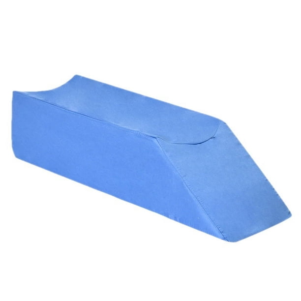 1 almohada de elevación de piernas en cuña para después de una cirugía, almohada para dormir en las piernas, azul, 50 x 20 cm