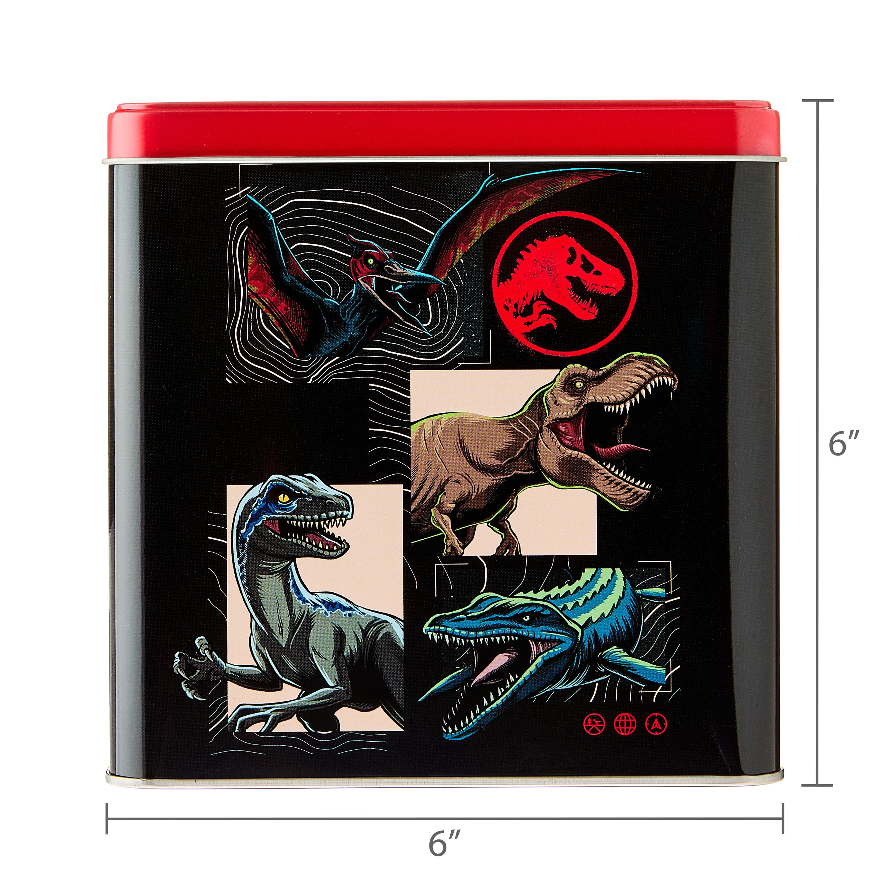 Jurassic Park Square Shaped Tin, Mailbox - Walmart.com